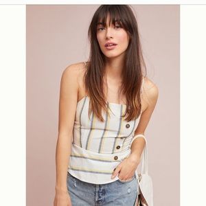 Striped peplum top from Anthropologie